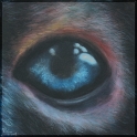 Augenblick eines Spinnenäffchens; Acryl auf Leinwand;
30 x 30 cm